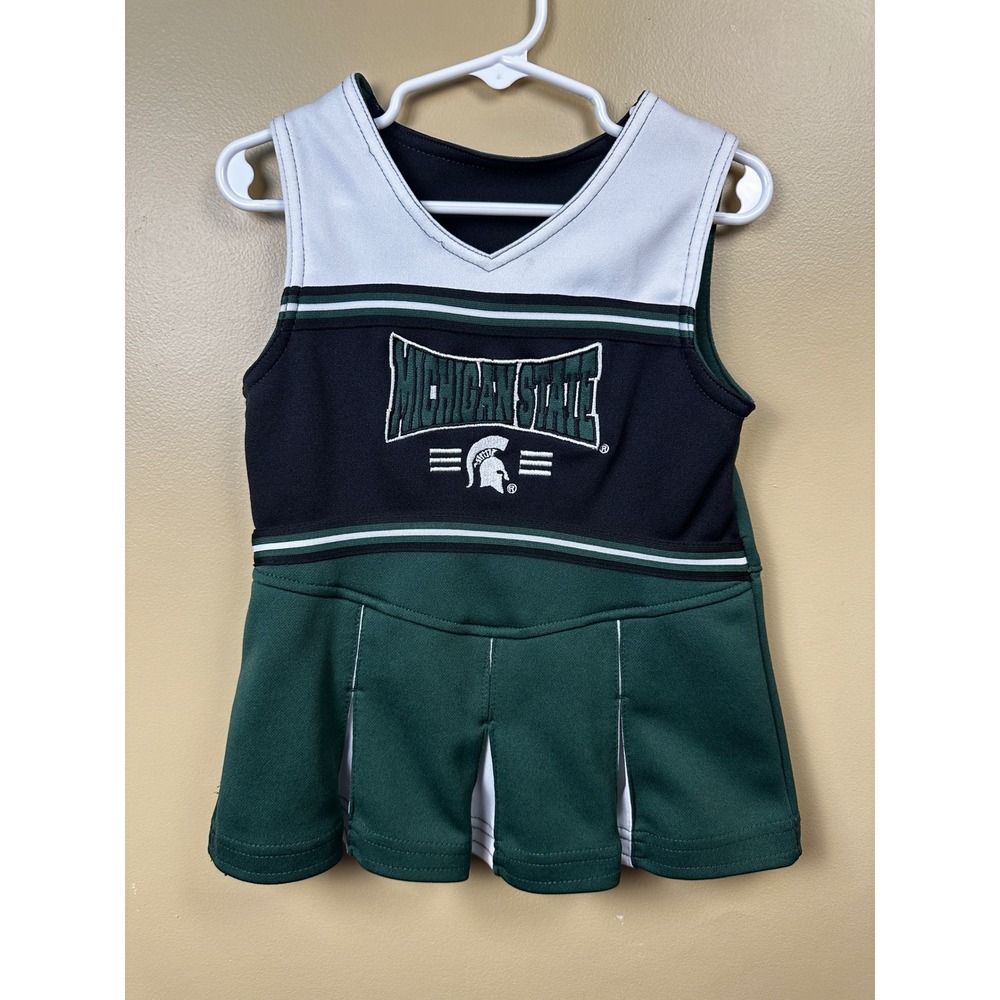 Kids‎ Michigan State Spartans Cheerleader Dress Skirt Outfit Toddler 2T